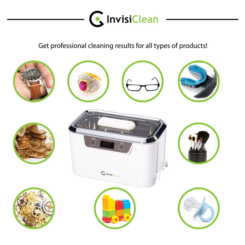 InvisiClean Pro Elite Ultrasonic Jewelry Cleaner & Reviews Wayfair